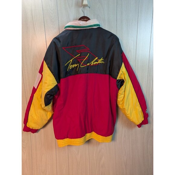 NASCAR Jeff Gordon #24 Puffer Jacket Sz Mens XL Chase Authentics Red Blue Yellow - Picture 4 of 12